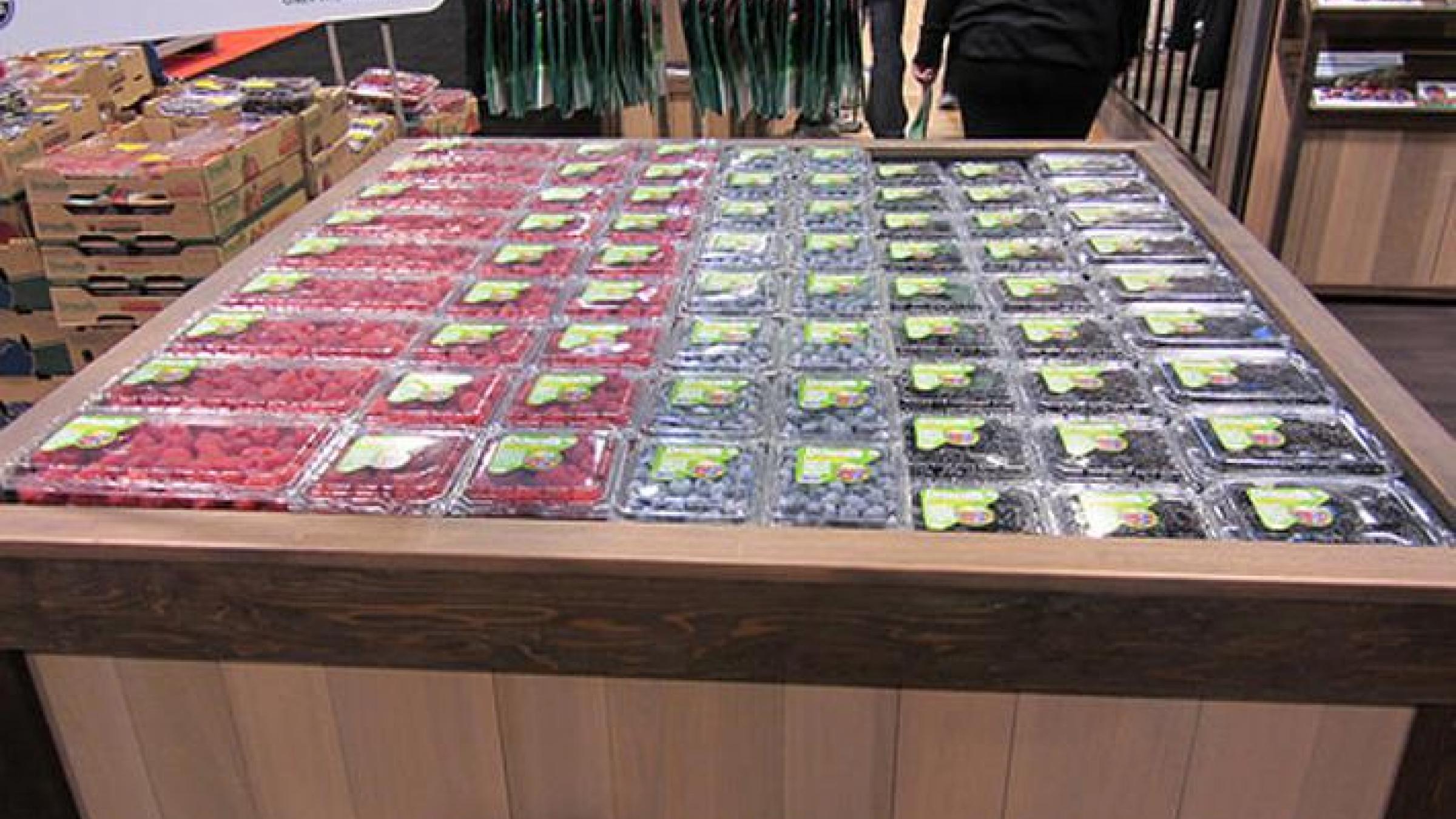 Driscoll’s berries being sold in a store (Photograph courtesy of Driscoll’s. Copyright 2014. All rights reserved.) Driscoll’s berries being sold in a store (Photograph courtesy of Driscoll’s. Copyright 2014. All rights reserved.)