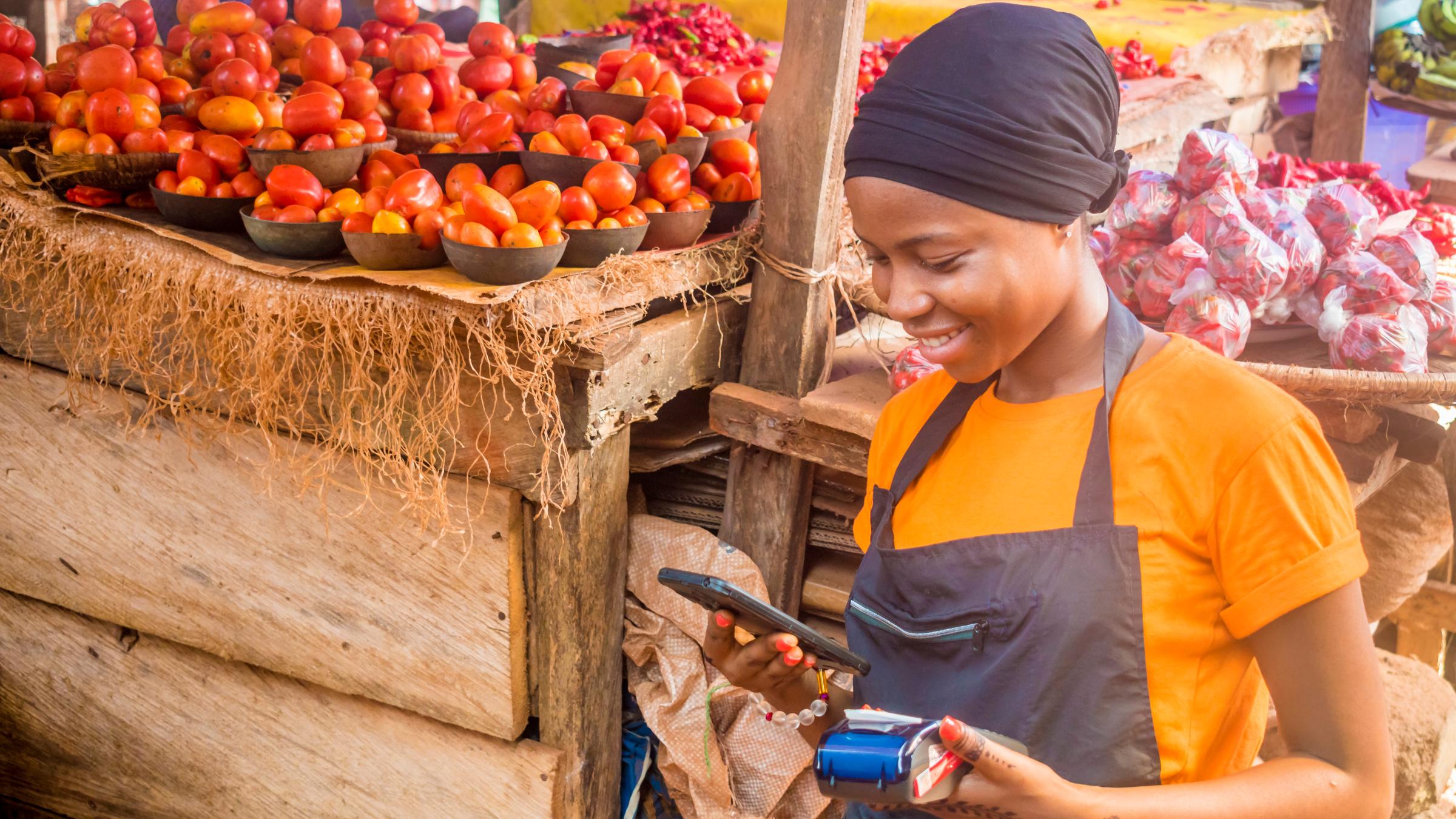 Local market in Africa