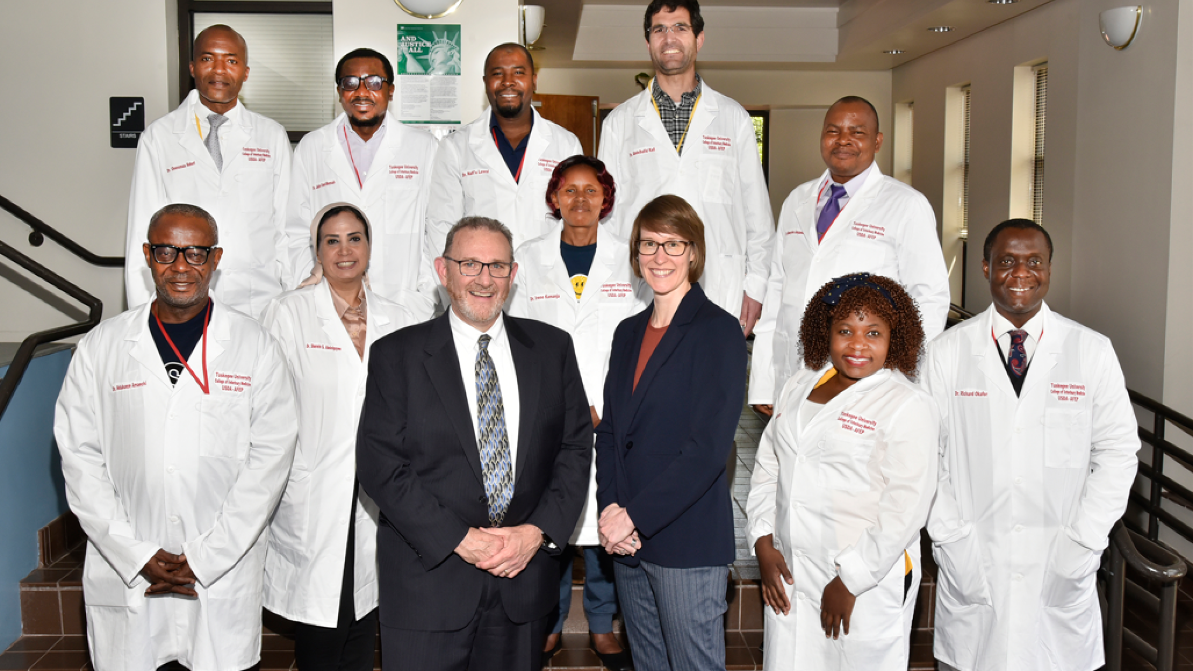 FAS Deputy Administrator Mark Slupek and Program Manager Chris Biles visit the Faculty Exchange Program Fellows studying at Tuskegee University.