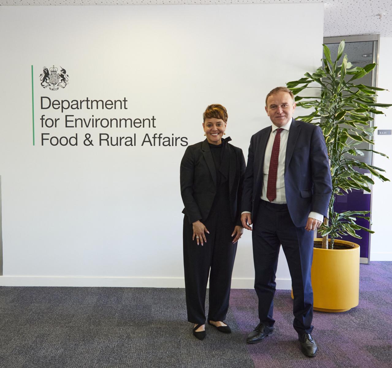 USDA Deputy Secretary Bronaugh with UK Secretary of State George Eustice