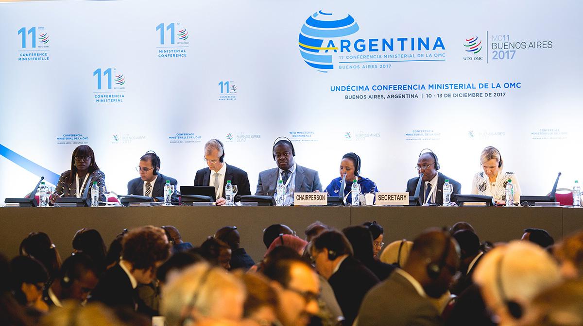Representatives from World Trade Organization (WTO) member countries participated in agriculture discussions December 13 during the 11th WTO Ministerial Conference in Buenos Aires. (Photo credit: WTO) Representatives from World Trade Organization (WTO) member countries participated in agriculture discussions December 13 during the 11th WTO Ministerial Conference in Buenos Aires. (Photo credit: WTO)